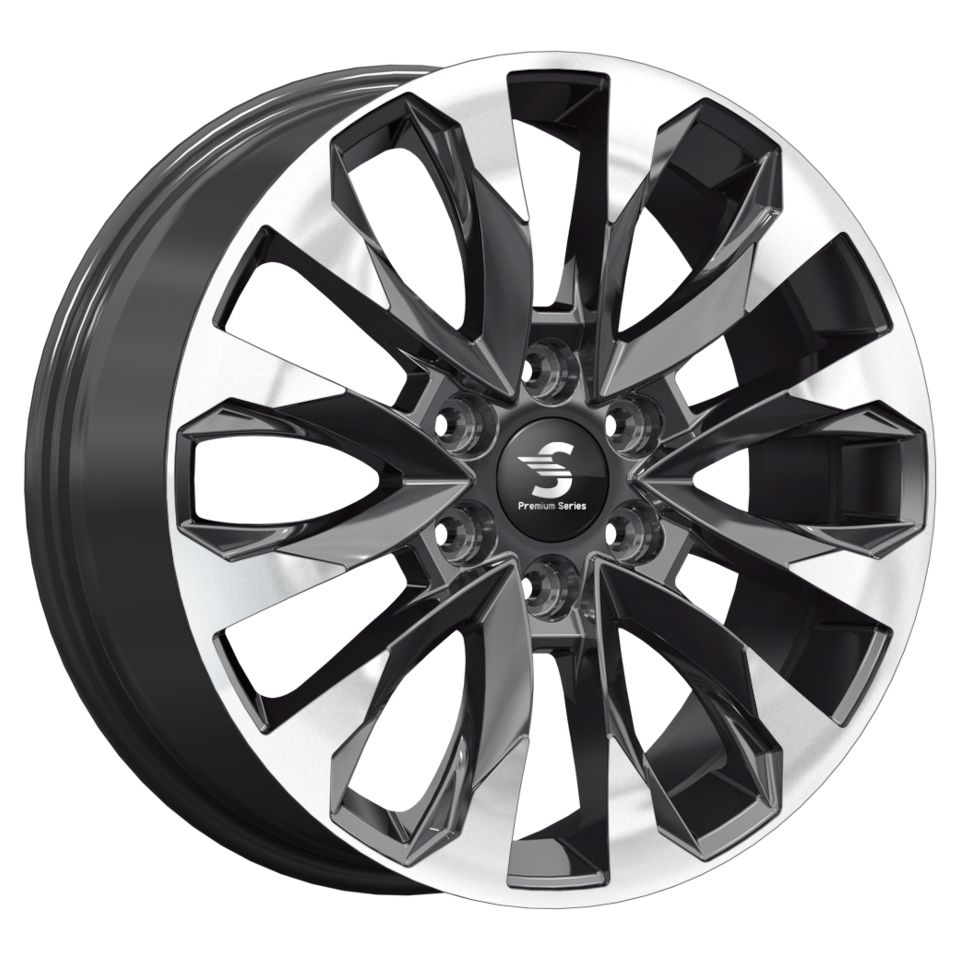 СКАД Premium  КР007 (20Haval H9)  8,0\R20 6*139,7 ET42  d75,1  Diamond Black Gris    <Ш>