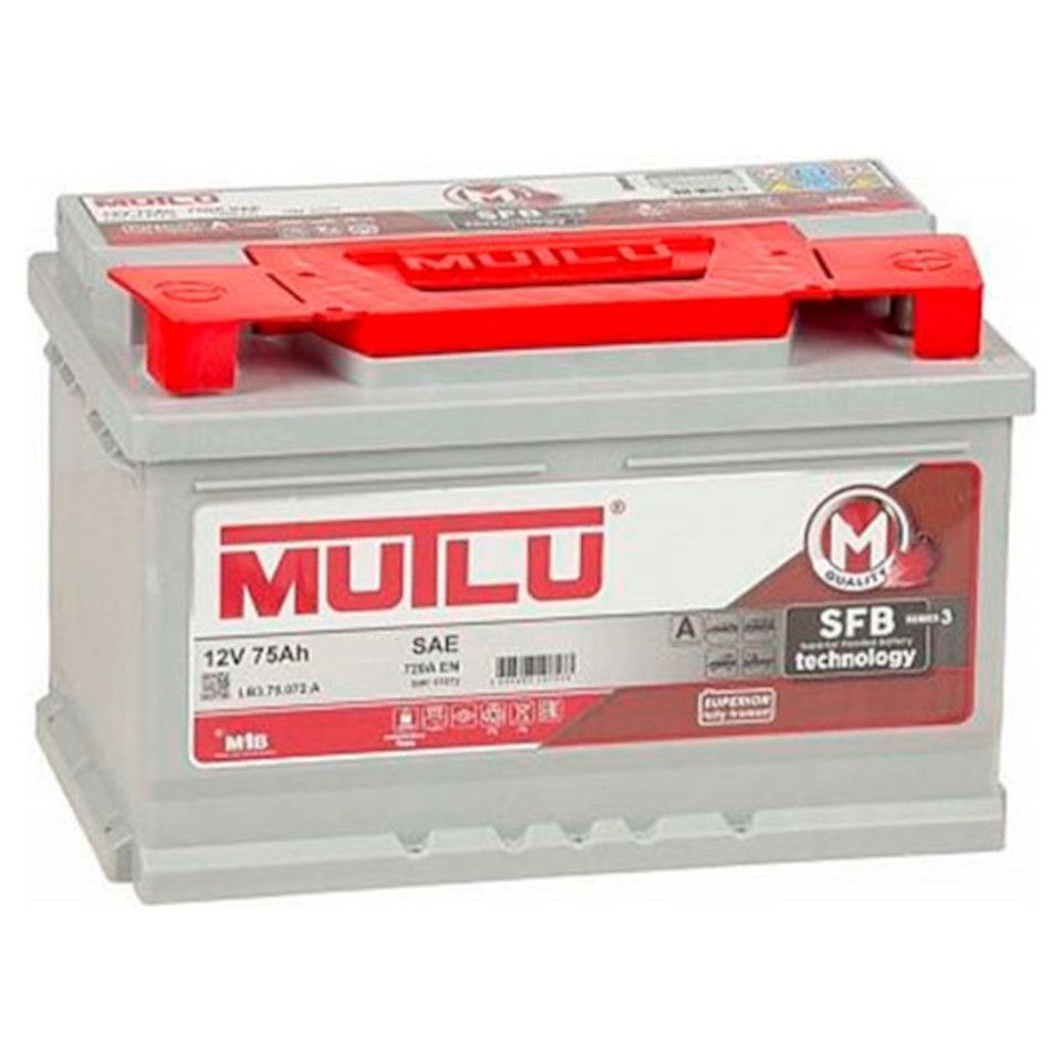 MUTLU  SFB M3  75Ah  720 En (обр)  L3.75.072.A 276х175х190