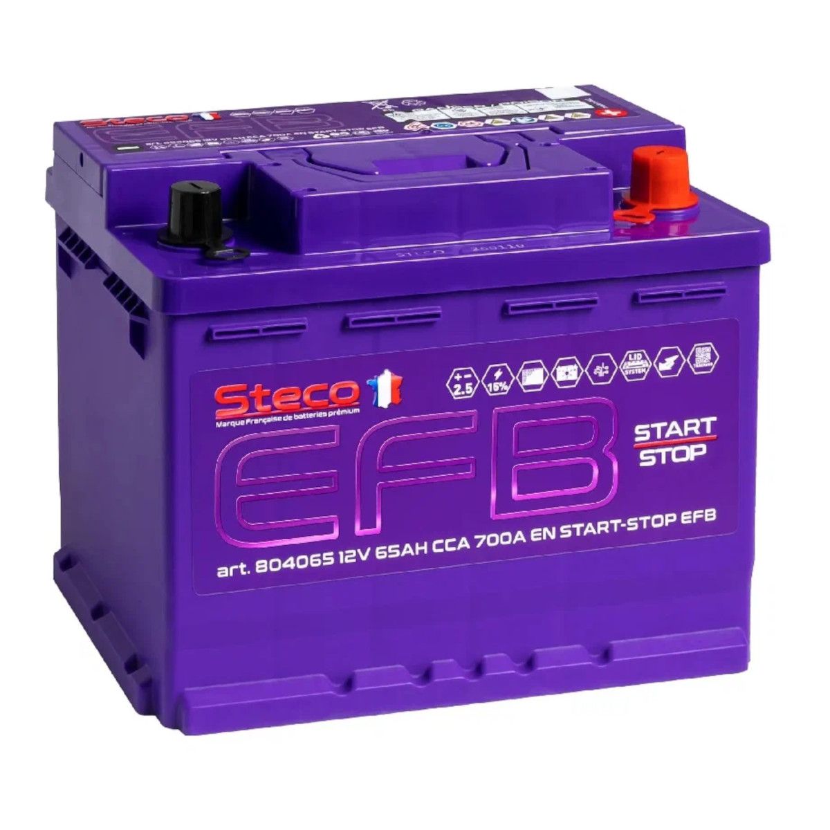 STECO  EFB  65Ah  700 En (обр)  804065 242х175х190