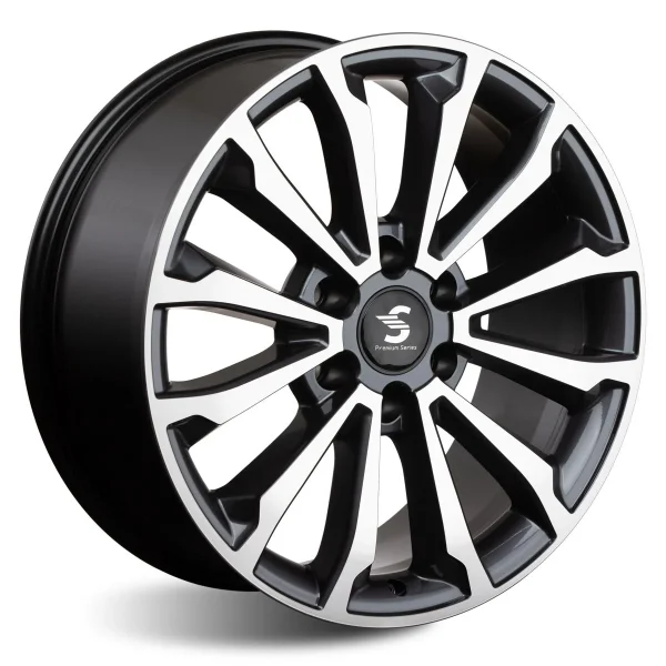 СКАД Premium  КР006 (20TANK 500)  8,5R20 6*139,7 ET33  d100,1  Diamond Black Gris  [82174]  Fb max 1015 kg