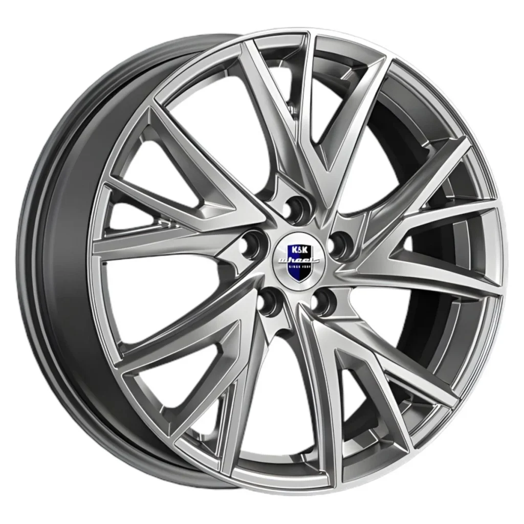 КиК  Кайлас (КС1054)  6,5R18 5*108 ET33  d60,1  Дарк платинум  [80584]    Fb max 640 kg