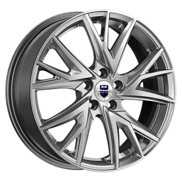 КиК  Кайлас (КС1054)  6,5R18 5*108 ET33  d60,1  Дарк платинум  [80584]    Fb max 640 kg
