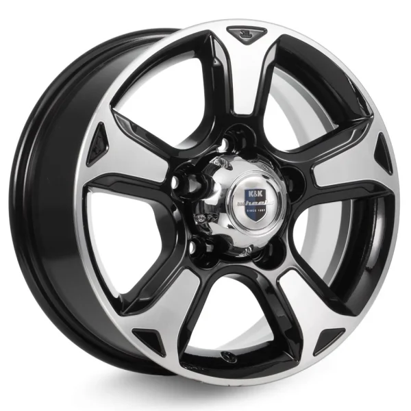 КиК  Атлант (КС757)  7,0R16 5*139,7 ET35  d98,5  Алмаз черный  [71493]  Fb max 950 kg
