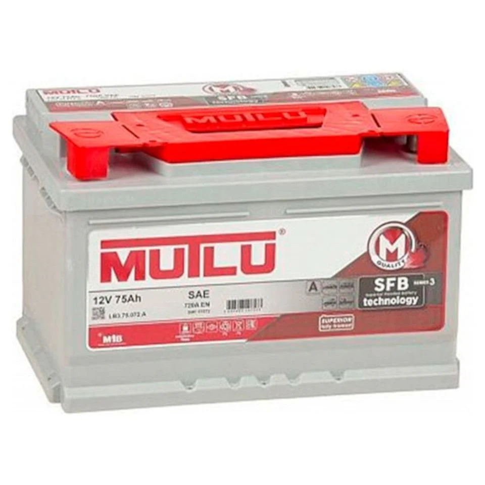 MUTLU  SFB M3  75Ah  720 En (обр)  L3.75.072.A 276х175х190