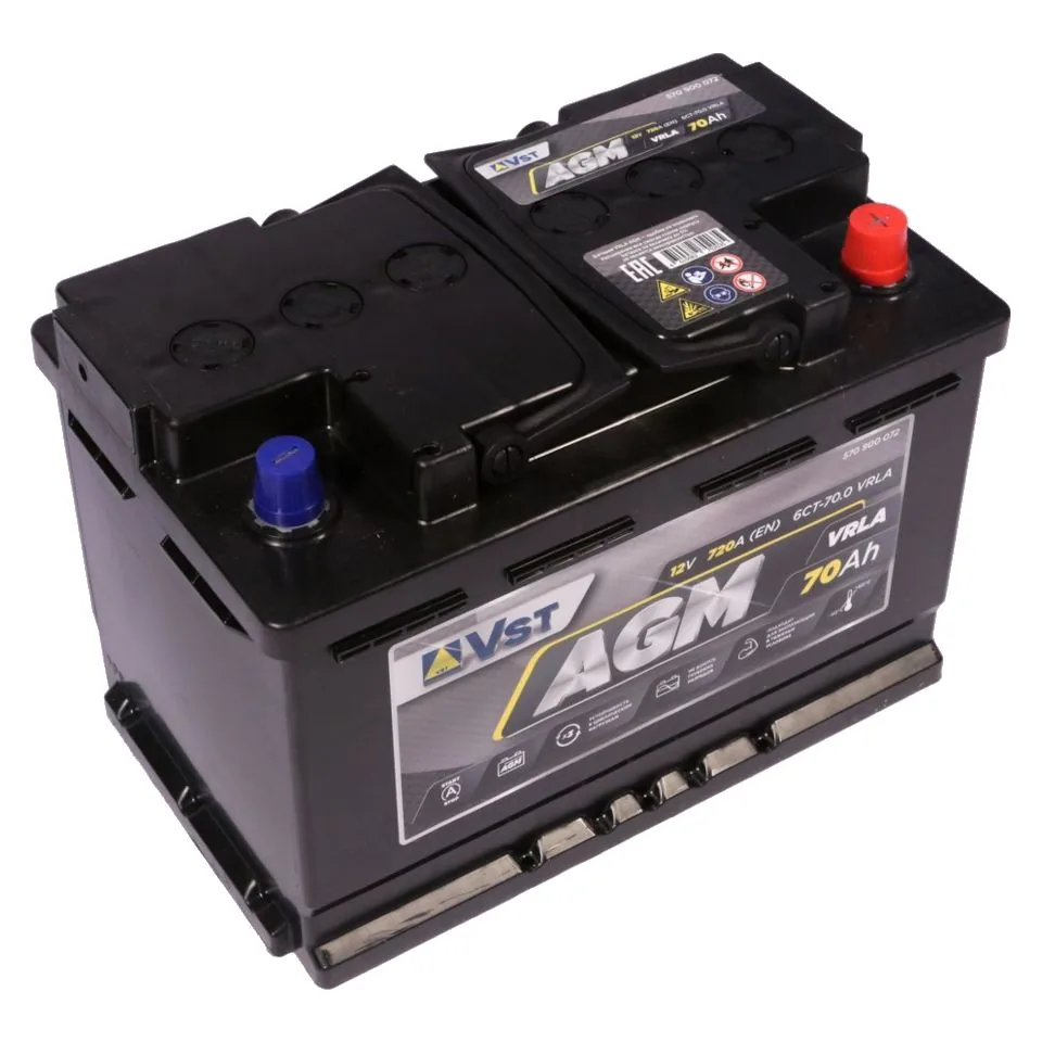 VST AGM 70Ah 720 En (обр) 570 900 072 276х175х190