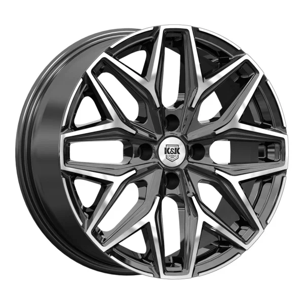 КиК  Ариус (КС1187)  7,0R17 5*108 ET33  d60,1  Алмаз черный  [84343]  Fb max 655 kg