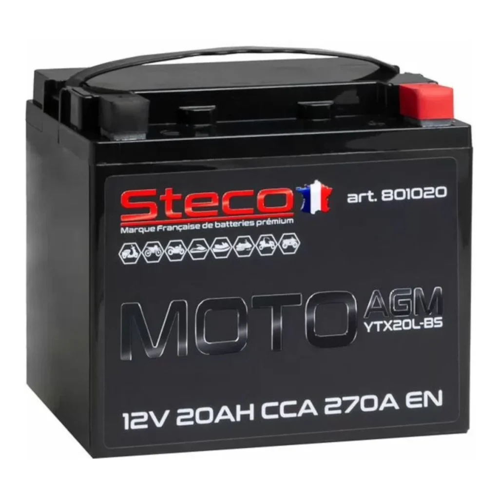 STECO  AGM moto  20Ah  270 En (обр)  801020 175х87х154