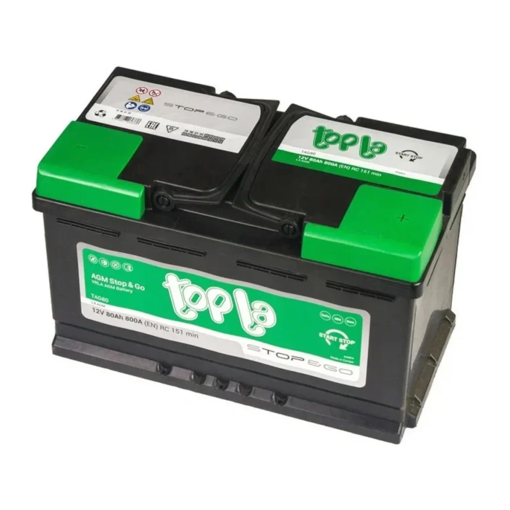 TOPLA  EcoDry AGM  80Ah  800 En (обр)  114080 315х175х190