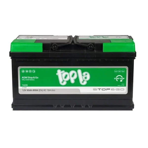 TOPLA  EcoDry AGM  95Ah  850 En (обр)  114090 353х175х190