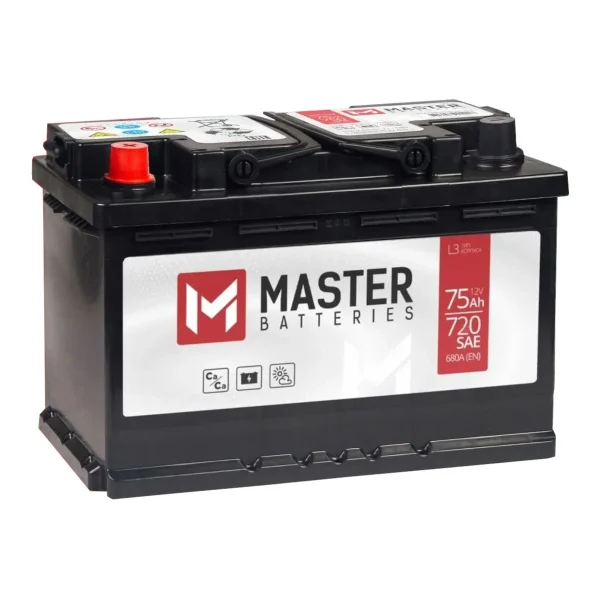 MASTER BATTERIES  75Ah  720 En (пр)  MB751 276х175х190