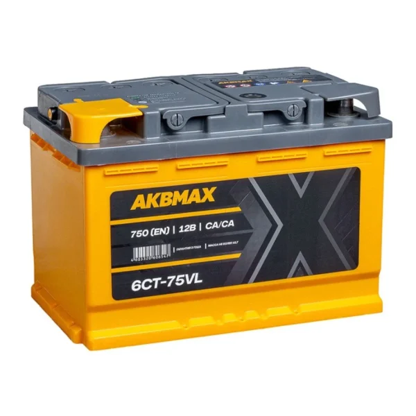 AKBMAX (АО «ТД АКОМ»)  75Ah  750 En (пр)  4603320606547 276х175х190